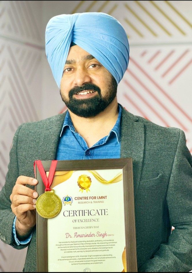 Dr. Amarinder Singh honored with Gold Medal